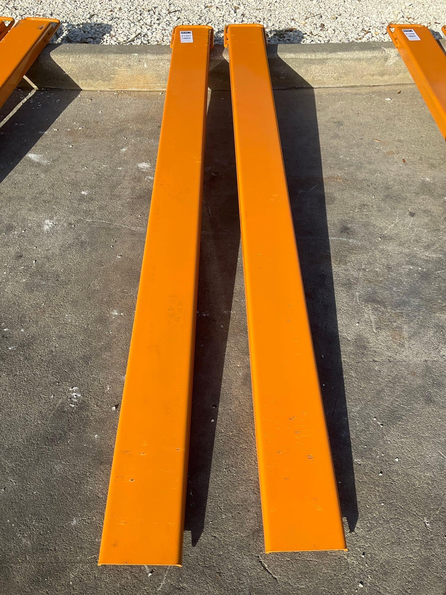 ( 1 ) UNUSED SET OF FORK EXTENSIONS, APPROX 76in LONG 21497