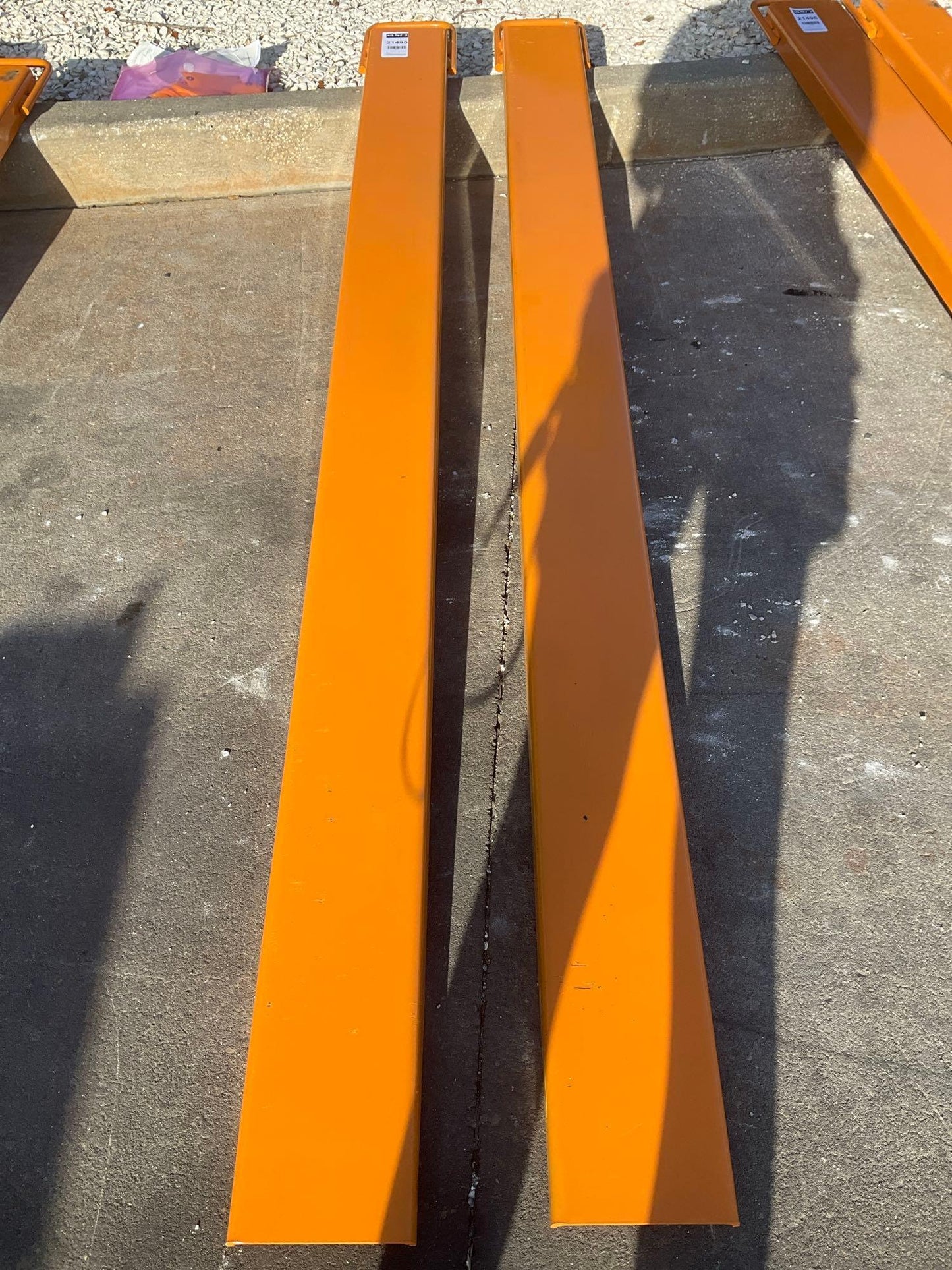 ( 1 ) UNUSED SET OF FORK EXTENSIONS, APPROX 76in LONG 21495