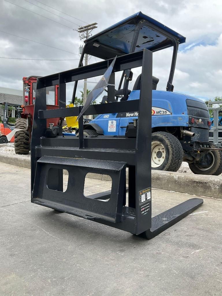 ( 1 ) UNUSED 2024 WOLVERINE MINI PALLET FORK ATTACHMENT MODEL MPF-11-2500G FOR SKID STEER ( PLEASE NOTE STOCK PHOTO USED ) 21775