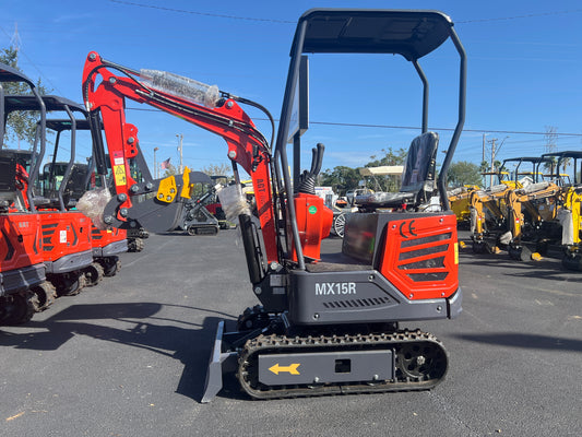 2024 AGT MX15R EXCAVATOR, RUBBER TRACKS, PUSH BLADE, BUCKET, 21532