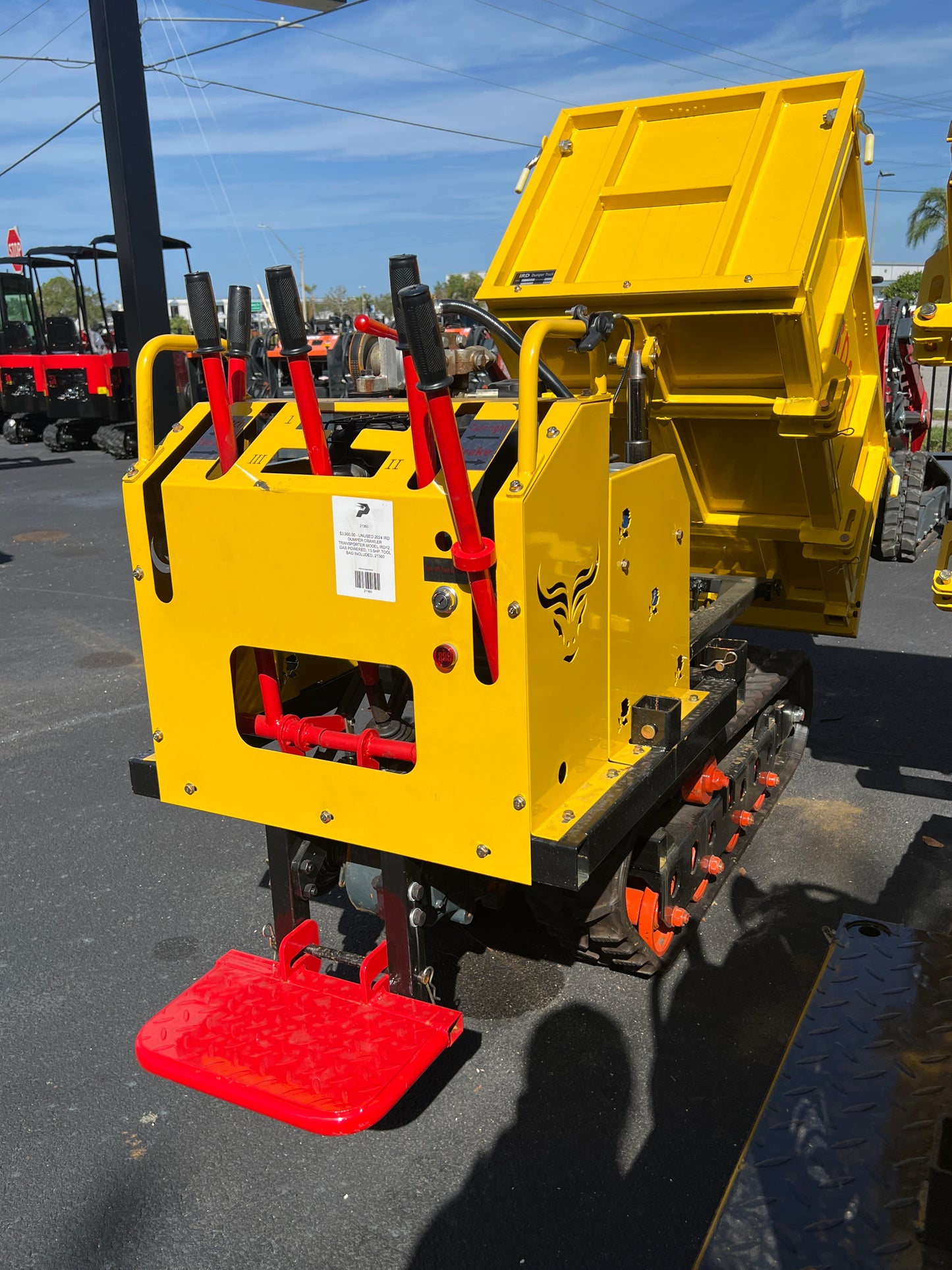 UNUSED 2024 IRD DUMPER CRAWLER TRANSPORTER MODEL IRD12 , GAS POWERED, 13.5HP, TOOL BAG INCLUDED, 21360