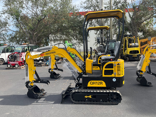 2024 AGT QH12R EXCAVATOR, RUBBER TRACKS, BUCKET, AUX. HYDRAULICS, 21535