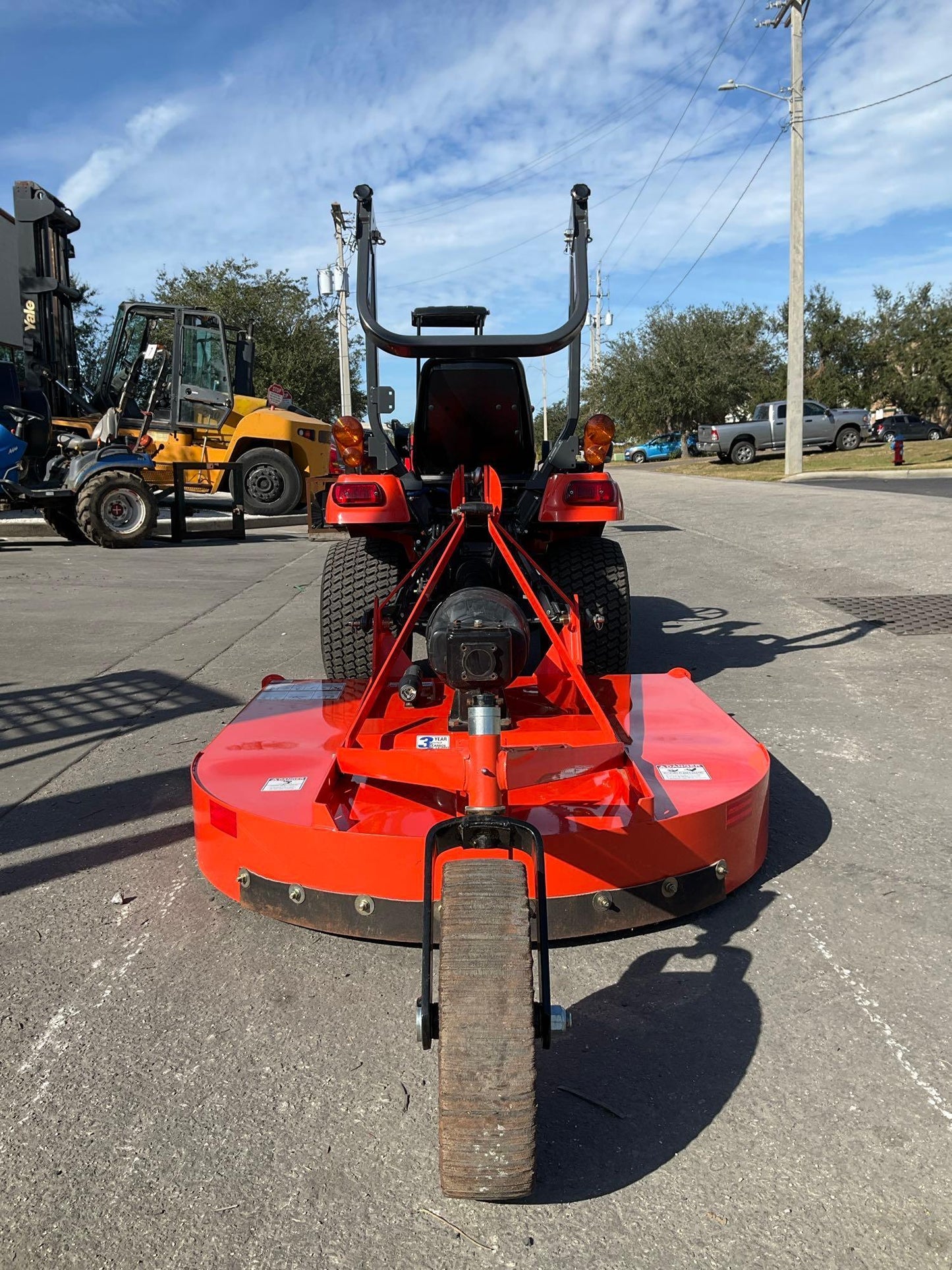 KUBOTA TRACTOR MODEL BX1880 WITH LAND PRIDE RCR1248 ROTARY CUTTER, DIESEL, DEMO 7.4 HRS SHOWING, RUN 22688